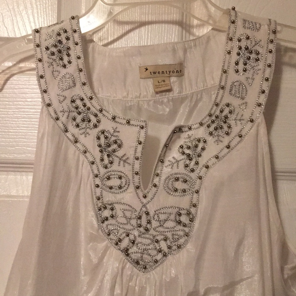 Forever 21 white tank top - Picture 2 of 3